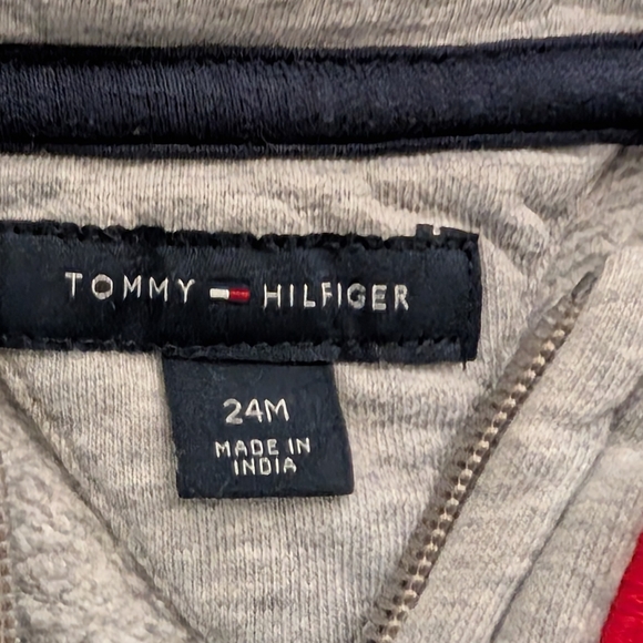 Adidas Blue Shorts and Hilfiger Gray Hoodie Set - Picture 4 of 7